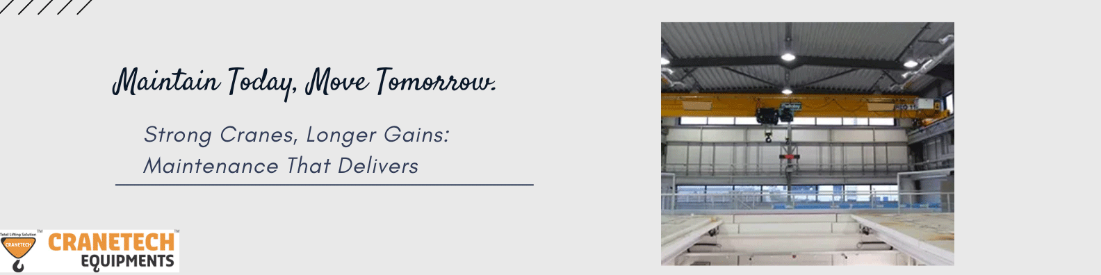 Single girder overhead crane maintenance